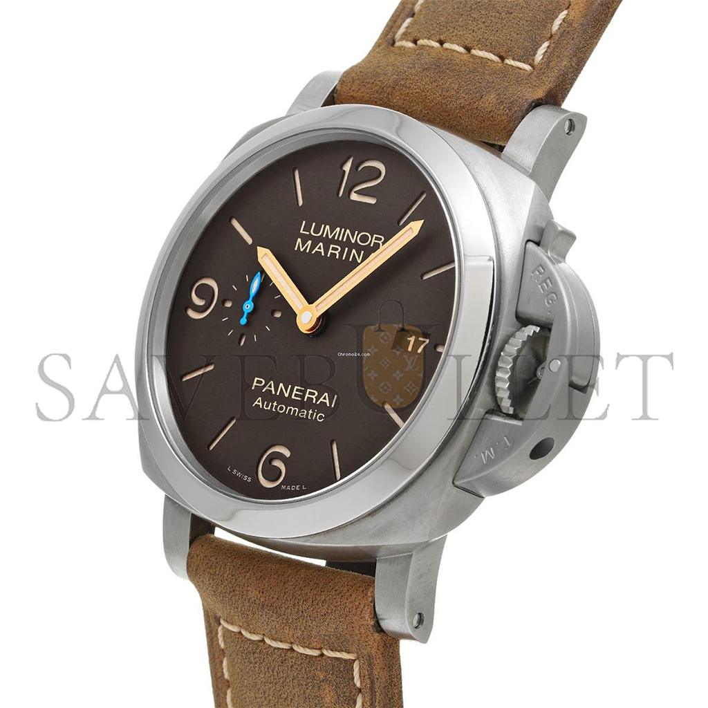 PANERAI LUMINOR MARINA AUTOMATIC BROWN DIAL 44 MM MEN'S WATCH PAM01351